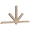 Ekena Millwork Kennewick Smooth Timber Gable Bracket, Douglas Fir, 84"W x 35"H x 3 1/2"D x 3 1/2"F, 10/12 Pitch GBW084X35X0404KEN00SDF - alternate 4